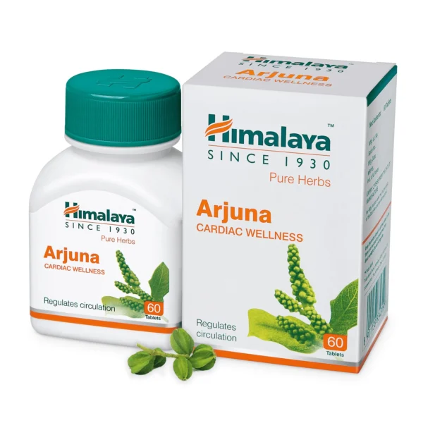 Himalaya Arjuna Herbal Supplement, Cardiovascular Support, Blood Pressure Maintenance, Heart Health, USDA Certified Organic, Non-GMO, Vegan, 700 mg, 60 Plant-Based Tablets, 60 Day Supply