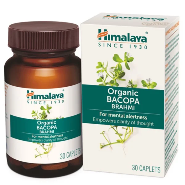 Himalaya Organic Bacopa (Brahmi) Mental Alertness, Learning, and Empowers Clarity of Thought