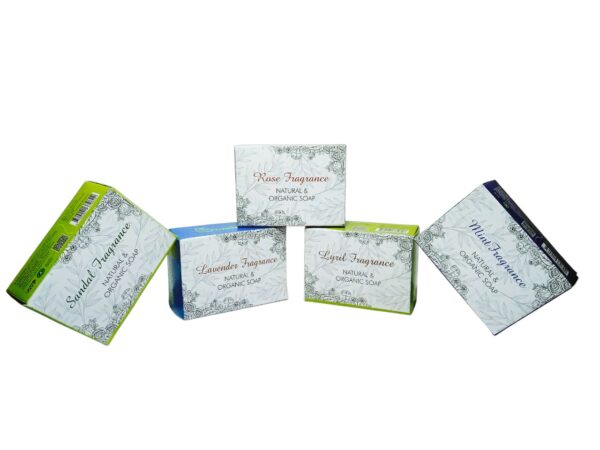 Combetic lavender rose sandal mint lyril fragrance bathing hand made soap